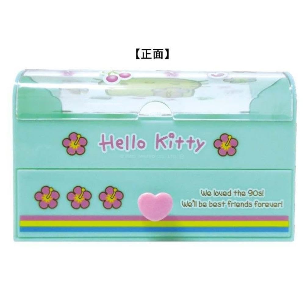 K Company Hello Kitty Fancy Trinket Box, Mint, CFAK2-KTM, H9.5 X W15 X D10cm
