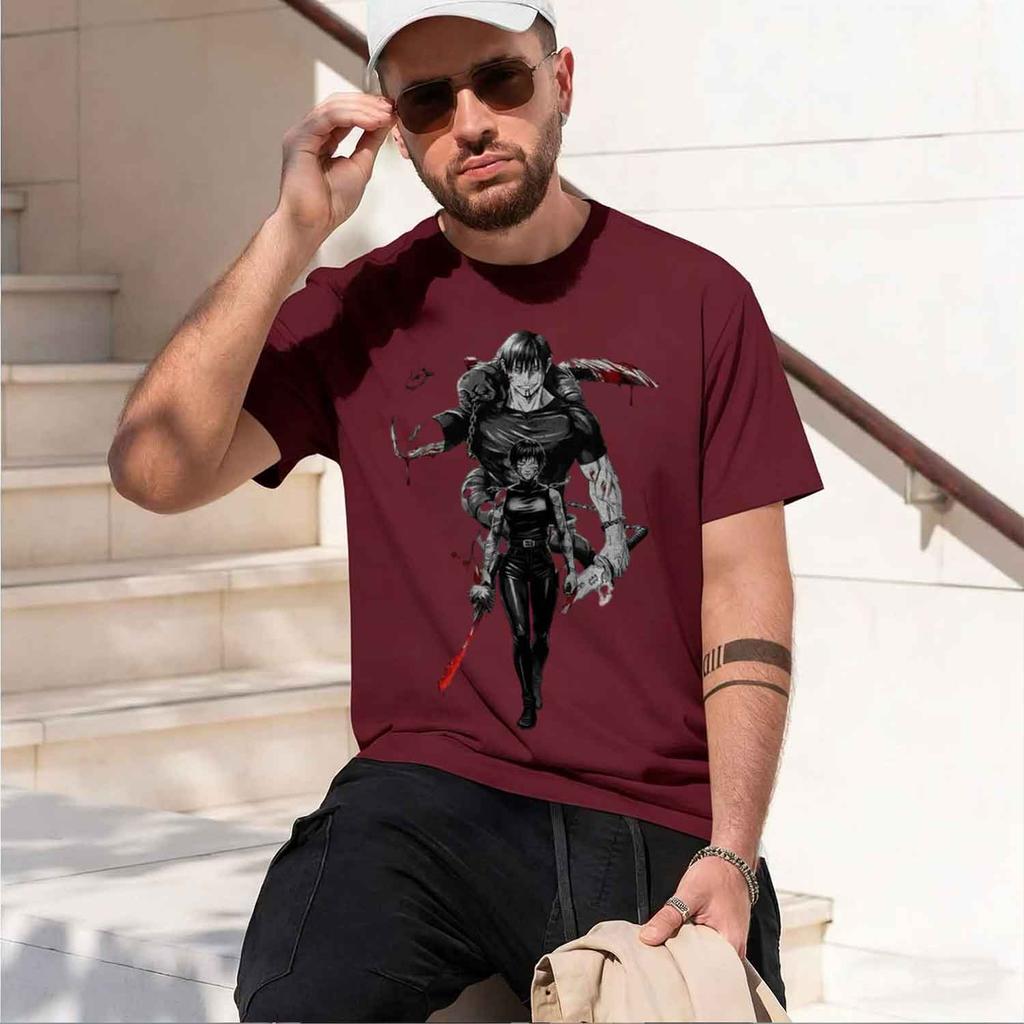 Anime Fushiguro Toji Zenin Maki Print Tshirt Unisex Unisex Tshirts Clothing Retro Washed T Shirt Harajuku 2026 New Model