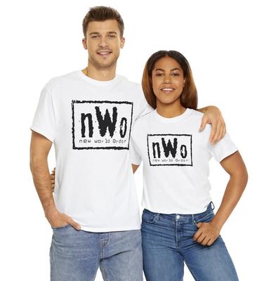 Футболка с логотипом World Order Nwo Wcw для профессиональной борьбы, футболка унисекс