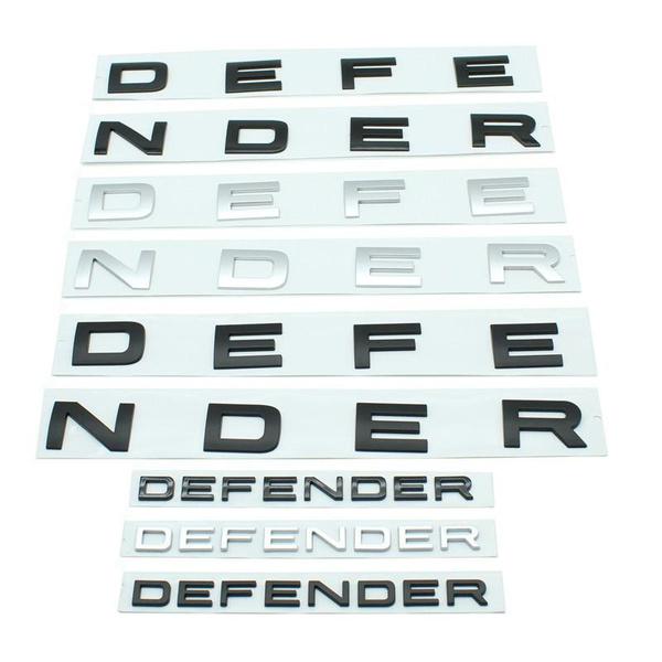 Автомобильные 3D ABS DEFENDER Буквенные Наклейки с Логотипом и Отличительные Знаки Для Land Rover DEFENDER Автомобильные Передние Капот Задние Багажник Кузов Эмблема Наклейки