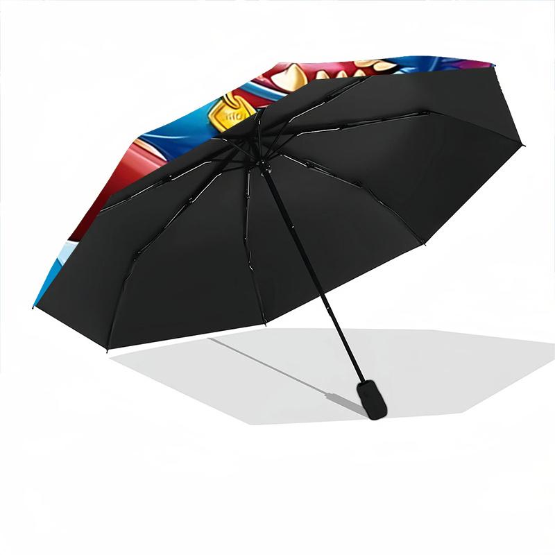 1pc Surfing Lilo & Stitch Automatic Folding Umbrella - 3 Folding Design, Vivid Cartoon Pattern, Suitable for Outdoor Activities, A Gift for