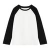Autumn 2025 Color Block Raglan Sleeve Long T-Shirt – Loose Patchwork Base Layer for Fall/Winter.