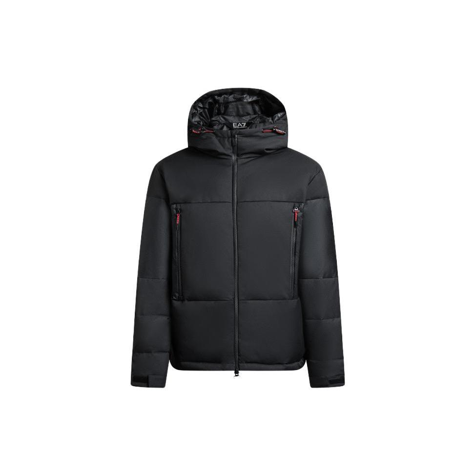 EMPORIO ARMANI EA7 FW23 Puffer Jacket Men's Black 6RPB10-PNEEZ-1200