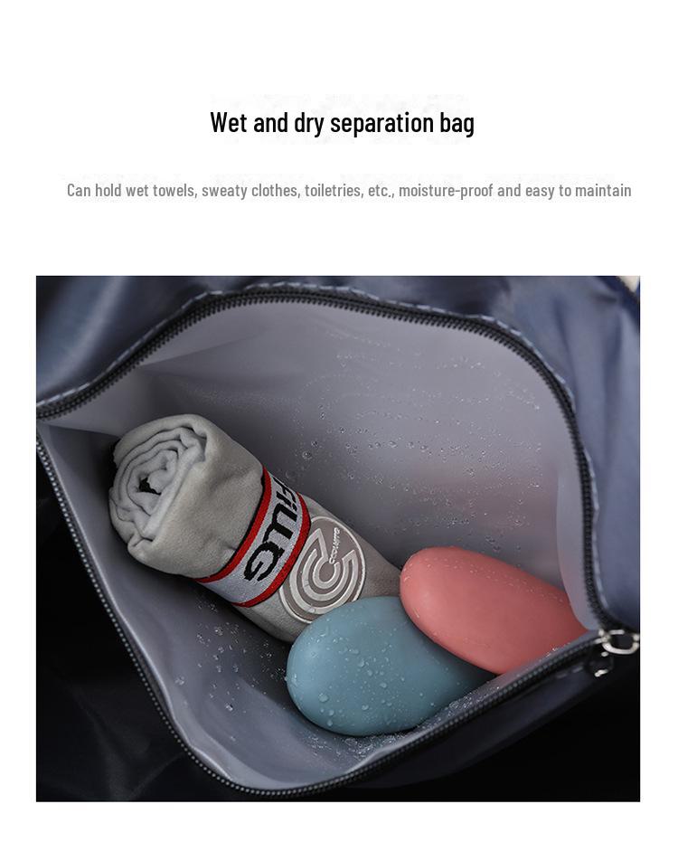 Многофункциональная дорожная сумка для занятий йогой и спортом с отделением для сухого/мокрого белья, большой вместимостью и возможностью транспортировки на тележке.