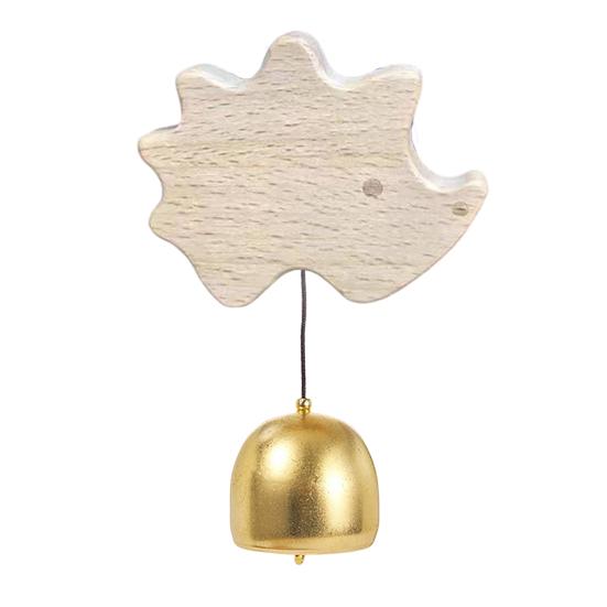 Деревянный дверной колокольчик Yousheng в форме животного, подвесной металлический колокольчик с присоской для входной двери дома, стены входа