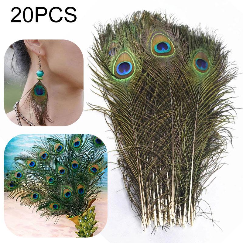 20 шт./упак. настоящее павлинье перо длинный хвост 10-12 дюймов для ювелирных изделий ручной работы DIY