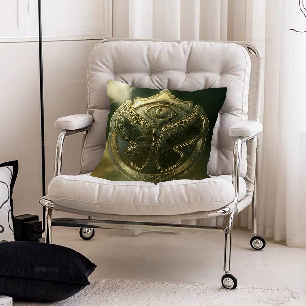 TTomorrowlands Music Logo Personalized Pillow Dust Cover Bedroom Kids Party Decoration Pillowcase Birthday Children Gift