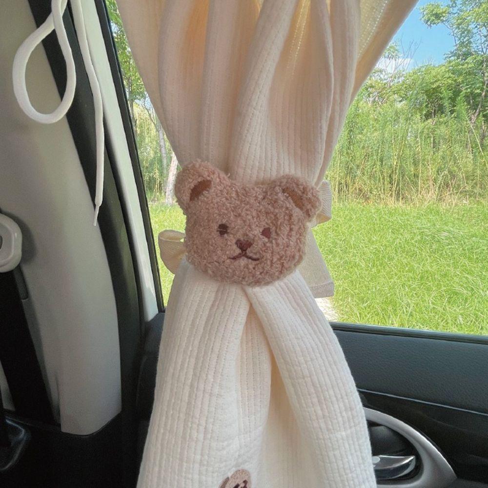 Cartoon Doll Curtain Clips Embroidery Curtain Buckle Soft Curtain Tieback Children Room