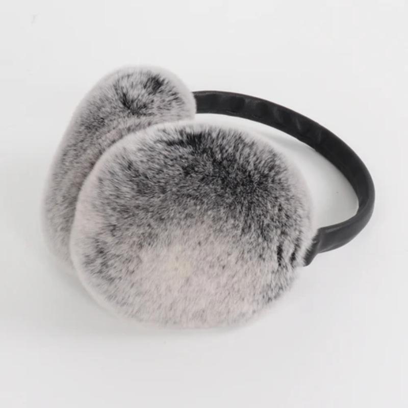 New Style Women 100% Natural Real Rex Rabbit Fur Earmuffs Winter Fashion Girls Rex Rabbit Fur Earmuff Russian Plush Fur Earflap