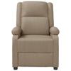 Recliner Chair Cappuccino Brown Synthetic Leather