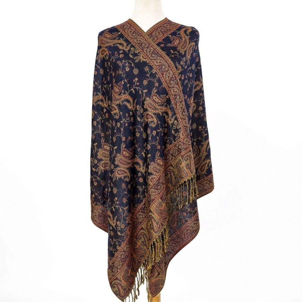 Paisley Shawl Tassel Pashmina Fashion Hijab