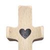 Деревянный крестообразный орнамент, комфортная поддержка в трудные времена, карманный брелок из ореха ручной работы
