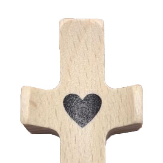 Деревянный крестообразный орнамент, комфортная поддержка в трудные времена, карманный брелок из ореха ручной работы