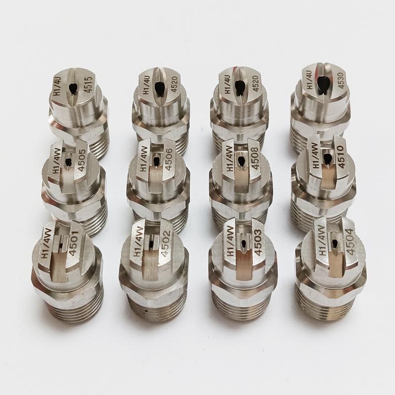 1/4" BSPT нержавеющая сталь плоскоструйная форсунка для очистки