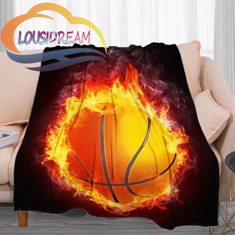 Sports Ball Blanket Print All Season Lightweight Plush Cozy Super Soft Luxury Couch Sofa Bed Blanket{Customize Your Picture}