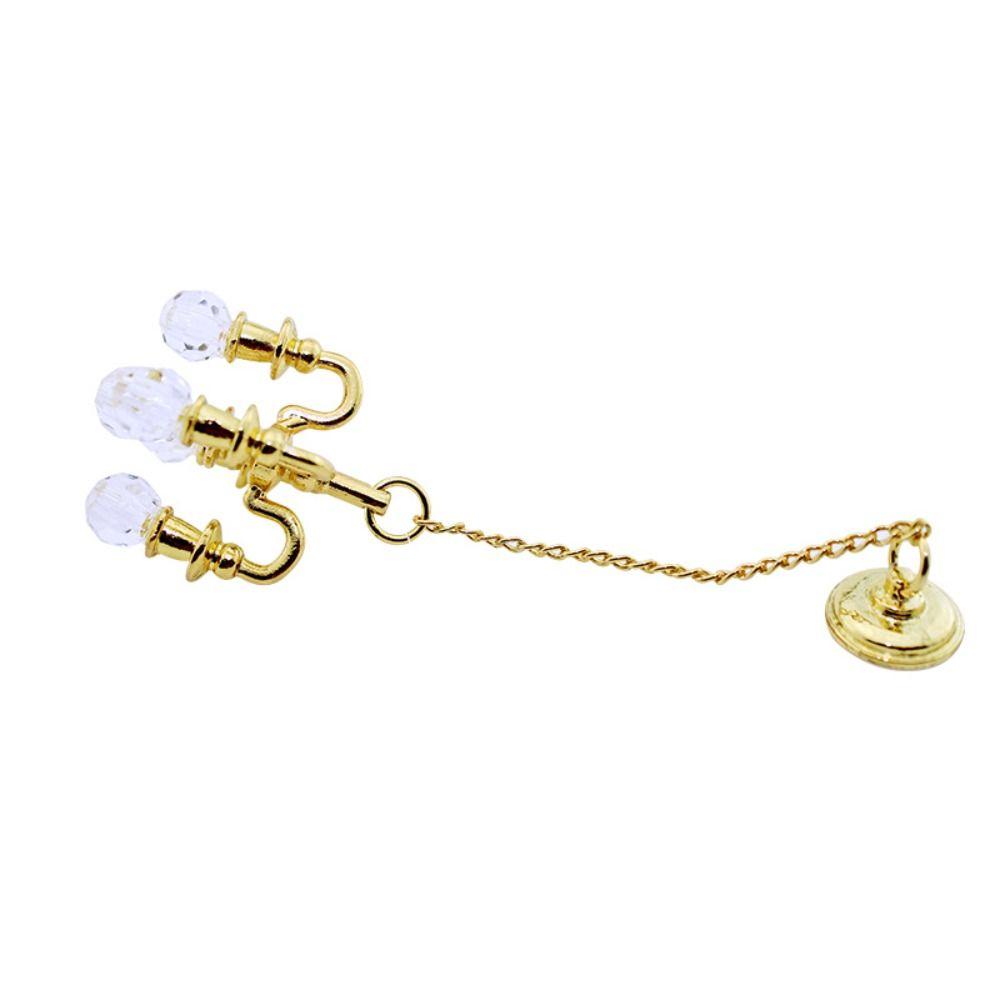 1:12 Scale Miniature Vintage Chandelier Playing Scene Crystal Light Model Doll House Accessories