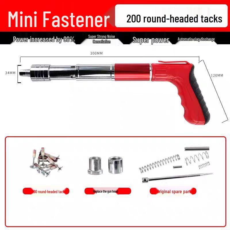 All-Steel Mini Powder-Actuated Nail Gun for Ceiling and Wall Fastening