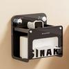 Suction Cup Tissue Box No Drill Bathroom Organizer Rack Wall Mounted Tissue Holder  Toilet