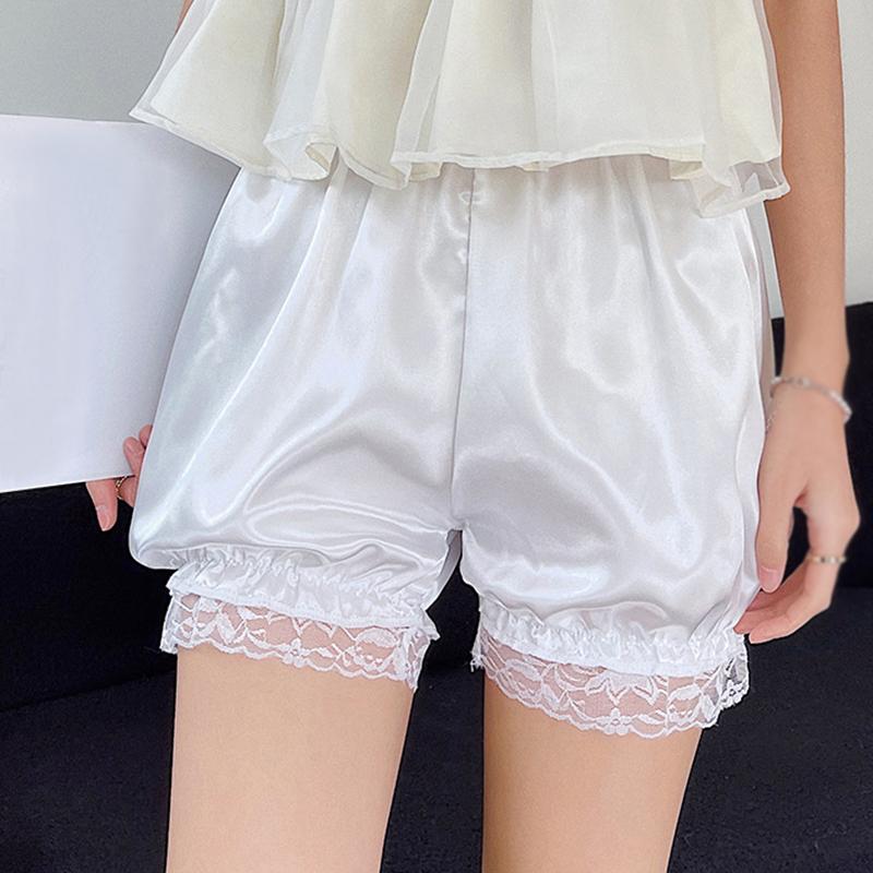 Safety Elastic Under Skirt Shorts Lace Lolita Women Loose Summer Thin Home Pumpkin Cute Anti Emptied Short for Girls