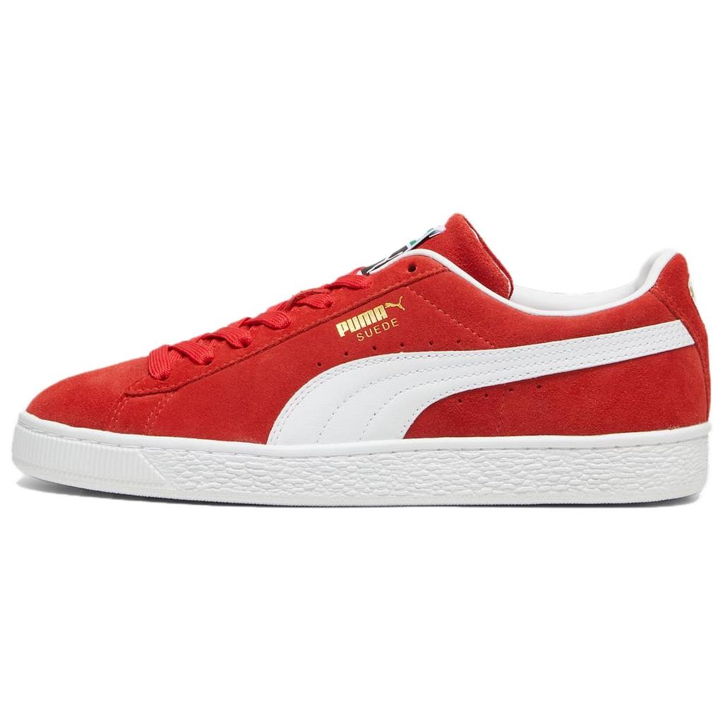 Puma Замшевые Легкие Низкие Скейтбордические Кроссовки Мужские Красный Белый 399781-02