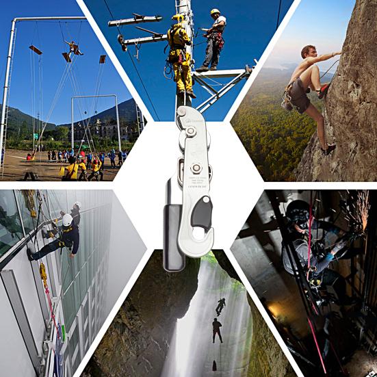 Rock Climbing Descender Portable Strong Load Bearing Wear-resistant Durable Stop Supplies
