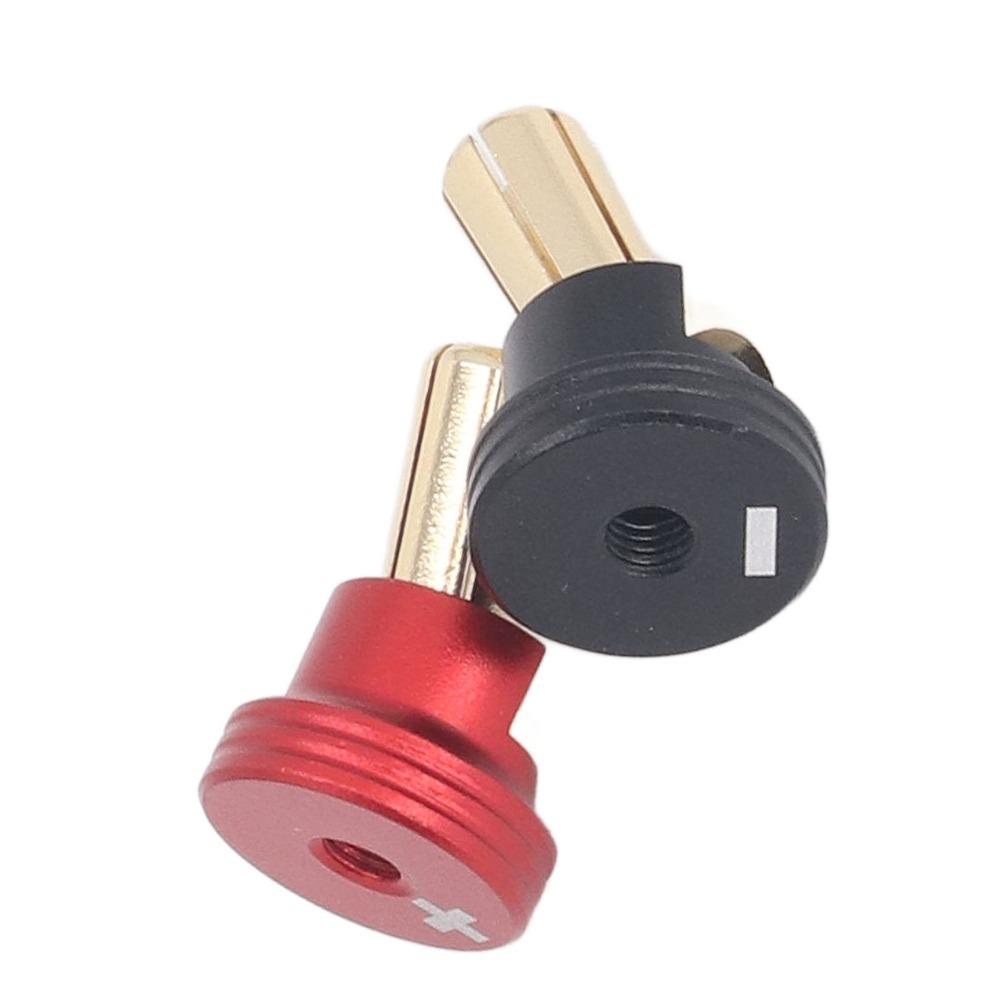 2 Pcs/Set Copper Connectors RC Battery Heatsink Plugs 4/5mm RC Heatsink Plug Grips Set RC Cars