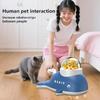 Adjustable Hole Cat Puzzle Treat Dispenser Whale-Shaped Treat Dispensing Dog Toys  Indoor Exercise