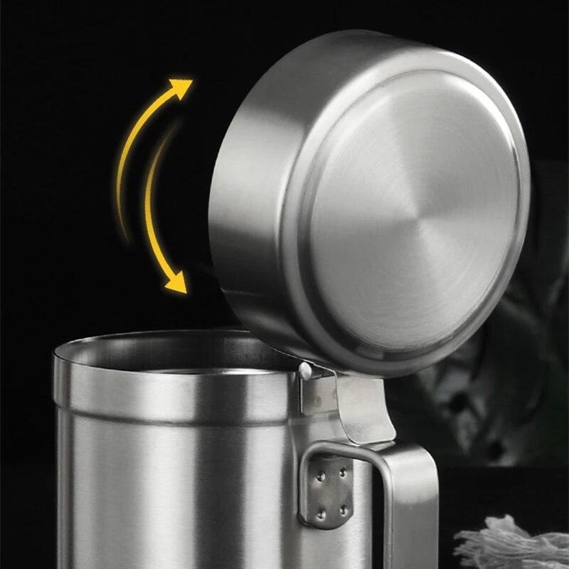 Нержавеющая сталь герметичный масляный фильтр сито горшок для соевого уксуса кухонная бутылка для приправ контейнер масленки для хранения кухонные инструменты