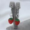 Милые серьги из сплава с клубникой и звездами в стиле Y2K, женский повседневный модный аксессуар, идеально подходящий для праздничной одежды и повседневного декора
