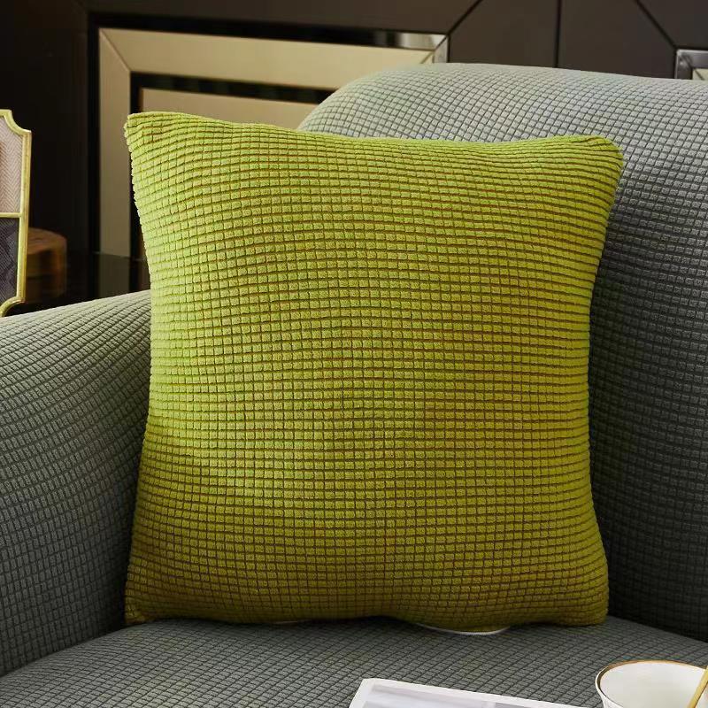 Solid Color Living Room Waffle Honeycomb Square Pillow Cushion Cover Cushion Cover Simple Sofa Pillow Cushion Cushion Cover