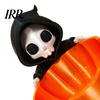 Small Potted Plant Stand Halloween Candy Bowl, 3D Printed Grim Reaper Snack Holder Dish, Spooky Fun Seasonal Home Accents Skeleton Serving Bowl