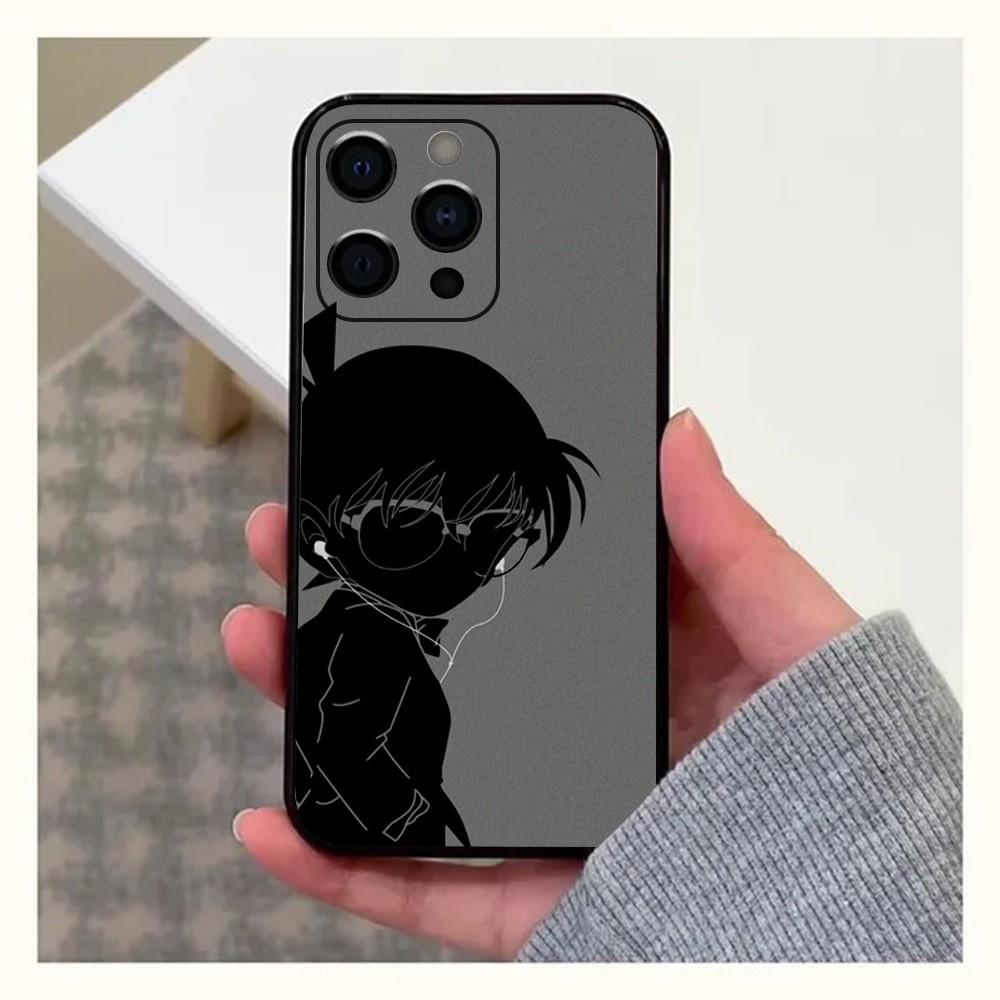 Чехол для телефона Аниме Детектив Конан Для Apple iPhone 15,14,13,12,11,Pro,X,XS,Max,XR,Plus,Mini Мягкий черный чехол