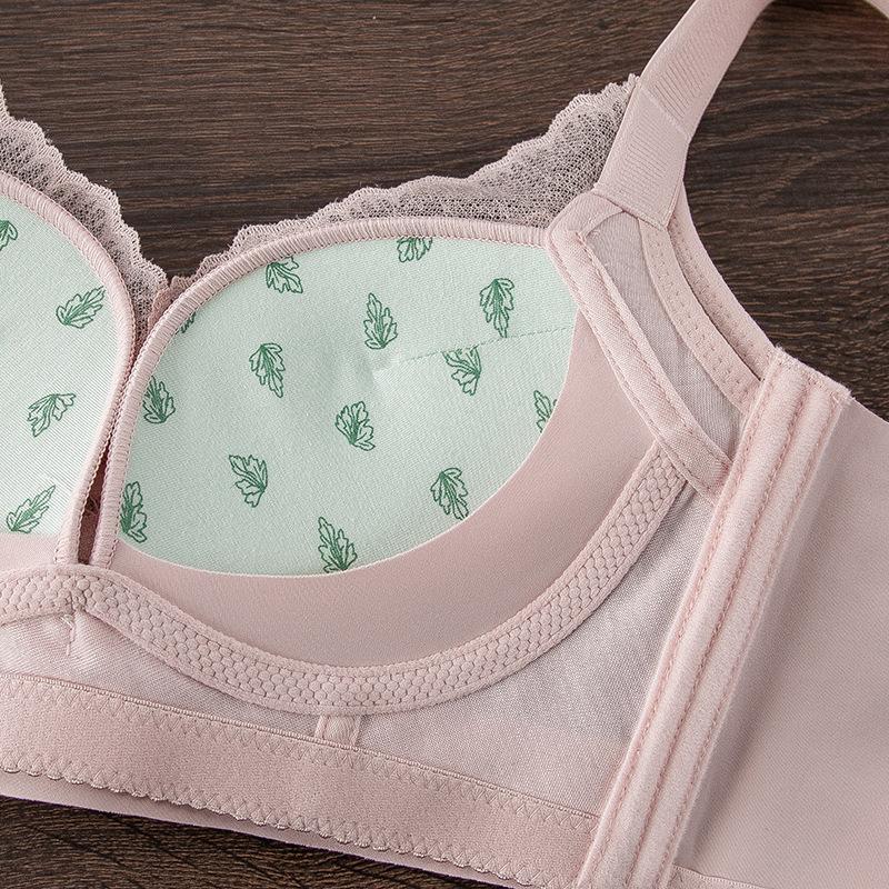 Sexy female breathable gathering small breasts without steel ring bra upper support secondary breasts anti-sagging lace bra special offer