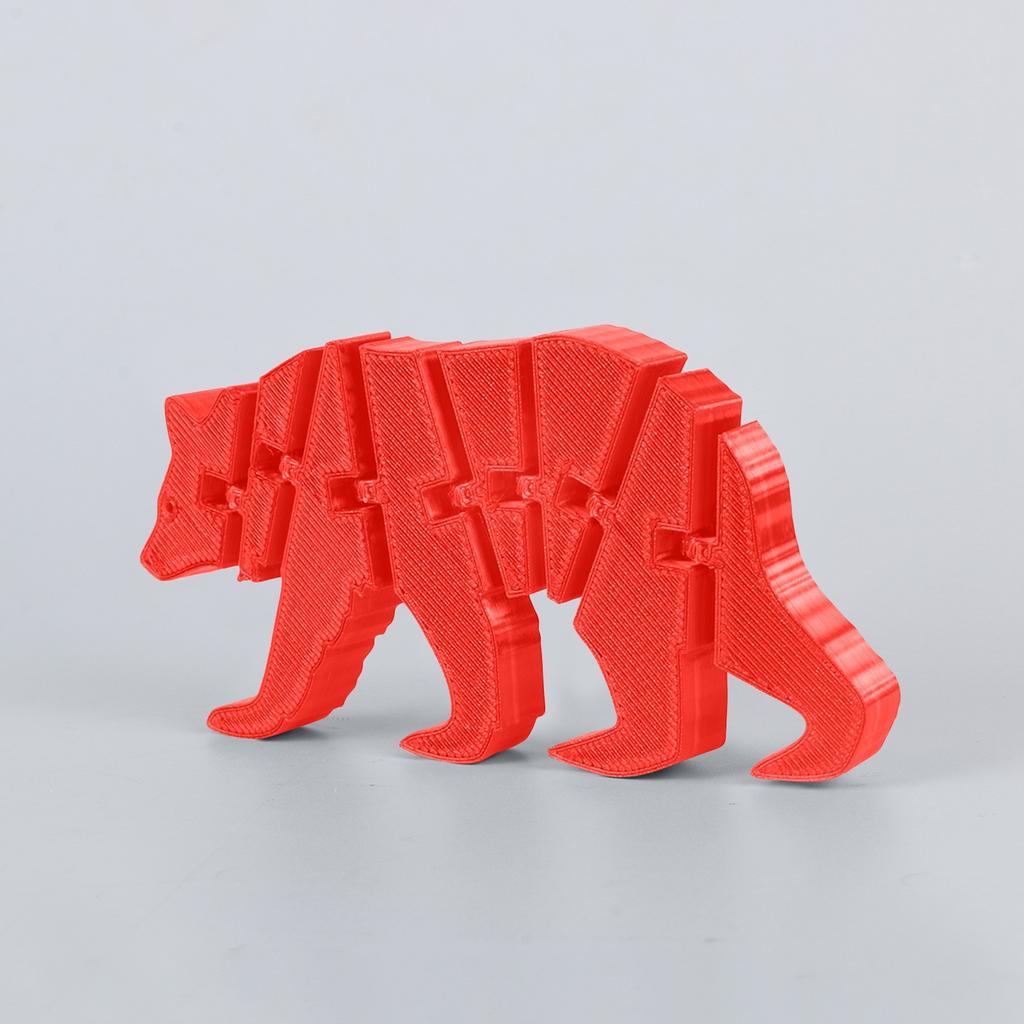 3D-печатный медведь 3D-печатный шарнирный червяк игрушка для взрослых и детей игрушка таинственный медведь