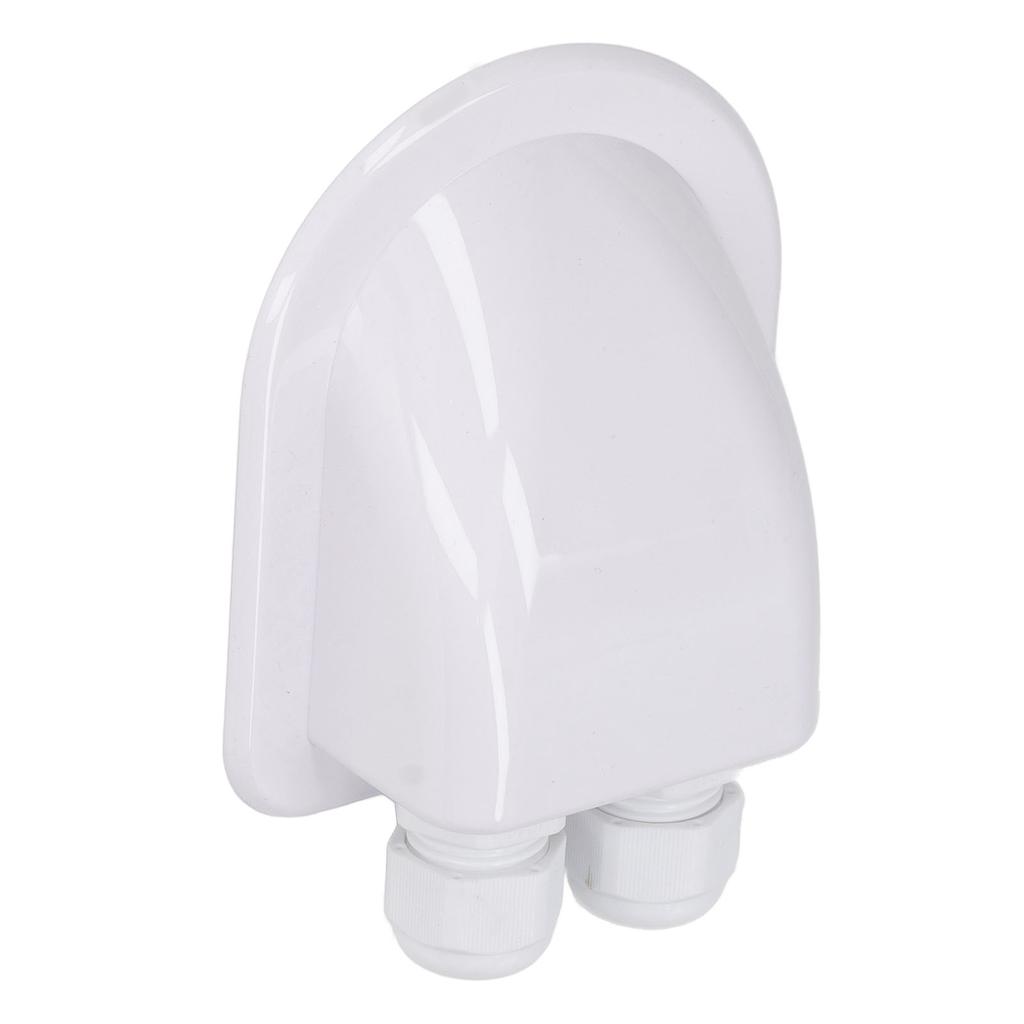 ABS Распределительная коробка для кабелей Водонепроницаемая для солнечной панели Двойной ввод кабеля Сальник для наружной электропроводки Белая