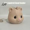 Decorative Hanging Feeder Mouse Head Squirrel Feeder Funny Animal Face Outdoor Patio Wildlife Feeding Station for Garden Backyard Decor Unique