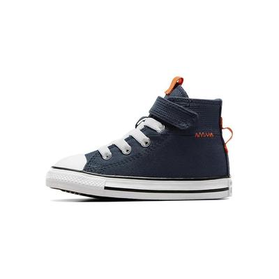 Chuck Taylor All Star Easy On Utility Круглый носок Амортизирующие Дышащие Высокие Кроссовки для ходьбы для малышей Темно-синий A07701C