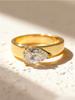 925 Sterling Silver Fashion Zircon Advanced Water Drop Ring For Women Engagement Wedding Luxury High Quality Fine Jewelry