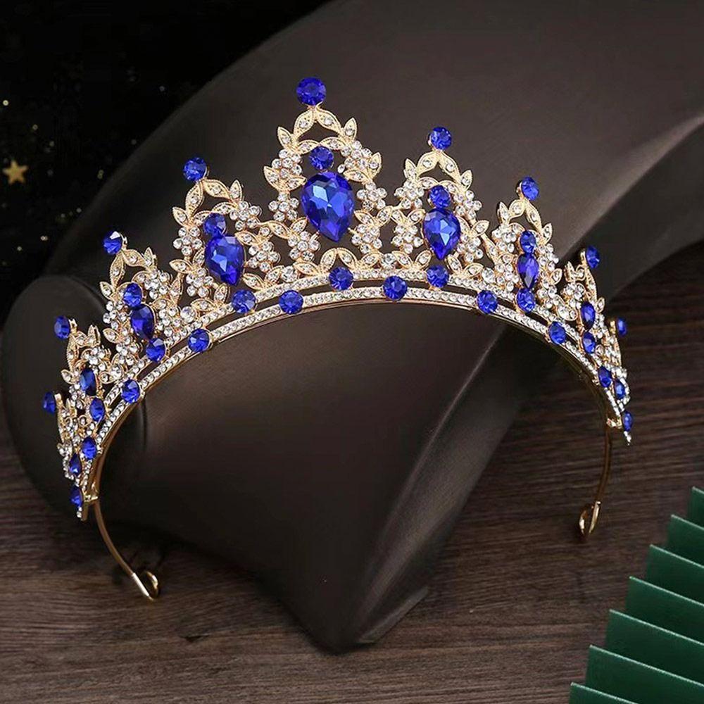 Элегантная Корона для Волос Сияющие Свадебные Хрустальные Украшения для Волос Тиары Принцессы Головной Убор Свадебные Украшения