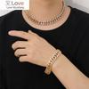 Ожерелье Baguette Miami Cuban Link с фианитами, цепочкой Iced Out, модные роскошные блестящие мужские украшения в стиле хип-хоп