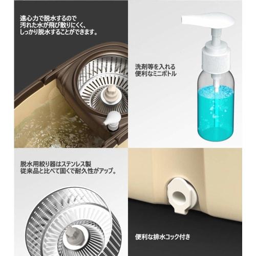 Вращающаяся швабра Voidea Tornado, Набор для уборки, Швабра для пола, Отжим и очистка, Без педали, Просто толкайте вверх и вниз для вращения швабры (Включает запасные швабры)