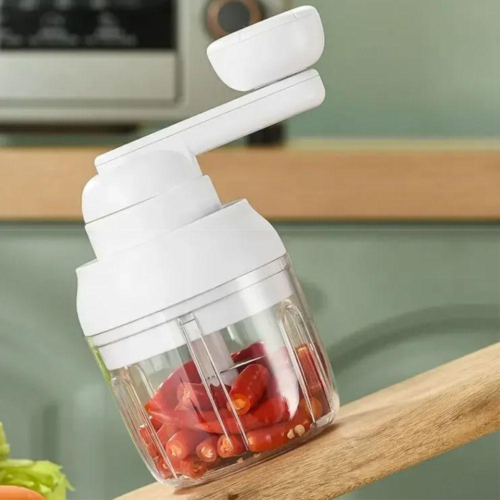 Multifunctional Vegetable Mincer 250ML Capacity Garlic Crusher Garlic Paste Maker Small Household