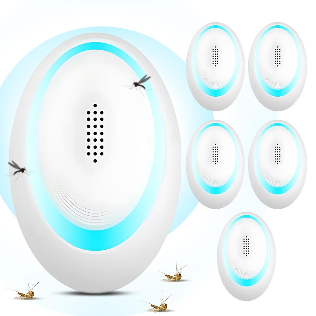 6 Pack Pest Repellent Ultrasonic Plug In CF+VF Dual Frequency Rodent Mouse Mosquito Bug Insect