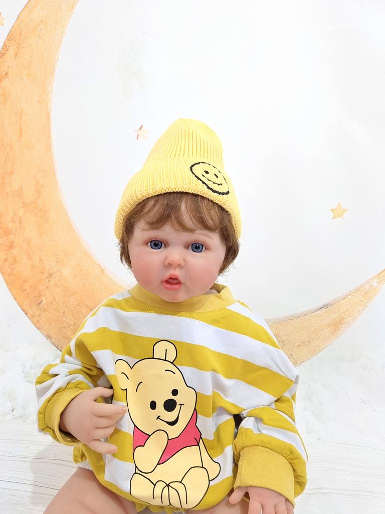 BZDOLL Reborn Baby Boy, игрушка-кукла с 3D краской, кожа с венами, мягкий силикон, 60 см, для детей, коллекция Bebe Artist