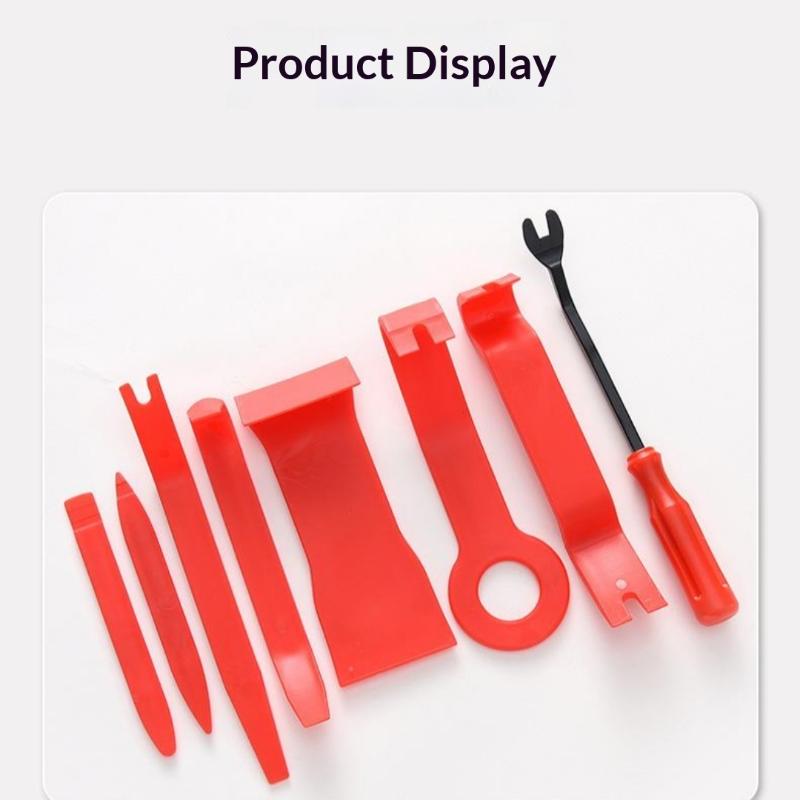 8Pcs ABS Car Hand Disassembly Tool Set Durable Auto Pry Kit for Stereo DVD Interior Panel Removal Modification