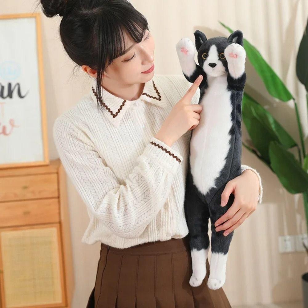 PP Cotton Stuffed Cat Plush Doll Stuffed Animal Jumpping Kitten Plush Children Girl