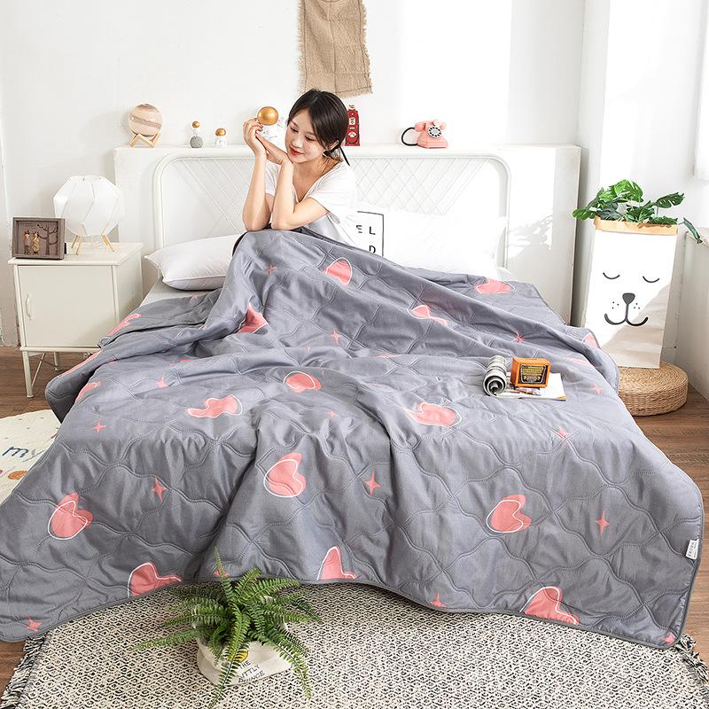 Промытое водой хлопковое одеяло с кондиционером, летнее прохладное одеяло, весеннее и осеннее одеяло, летнее профессиональное одеяло