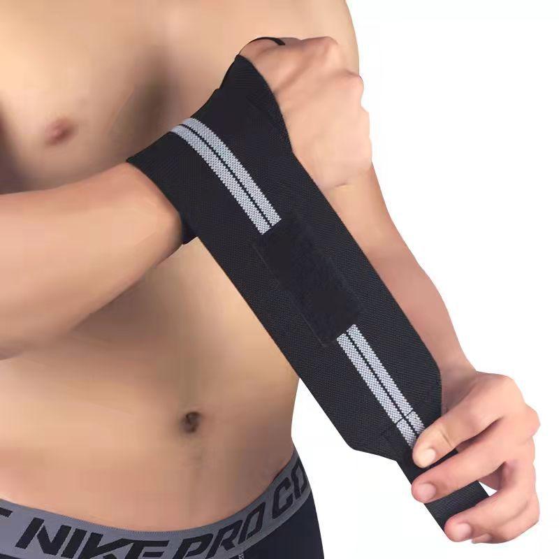 Gym Fitness Weightlifting Powerlifting Wrist Brace Support Strap Weight Lifting Wristband Elastic Breathable Wrist Wraps Bandage