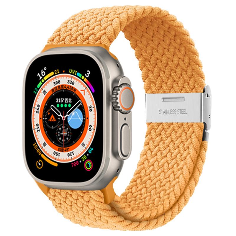 Ремешок для Apple Watch Ultra Band 49 мм, 45 мм, 44 мм, 40 мм, 41 мм, 42 мм, 40, 45 мм, плетеный браслет Correa соло-петли серии 8, 7, 3, 5, se 6, 4