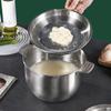Фильтр для масла из нержавеющей стали с крышкой, емкость для жира, сито для остатков масла, кухонные миски для приправ, контейнер для еды
